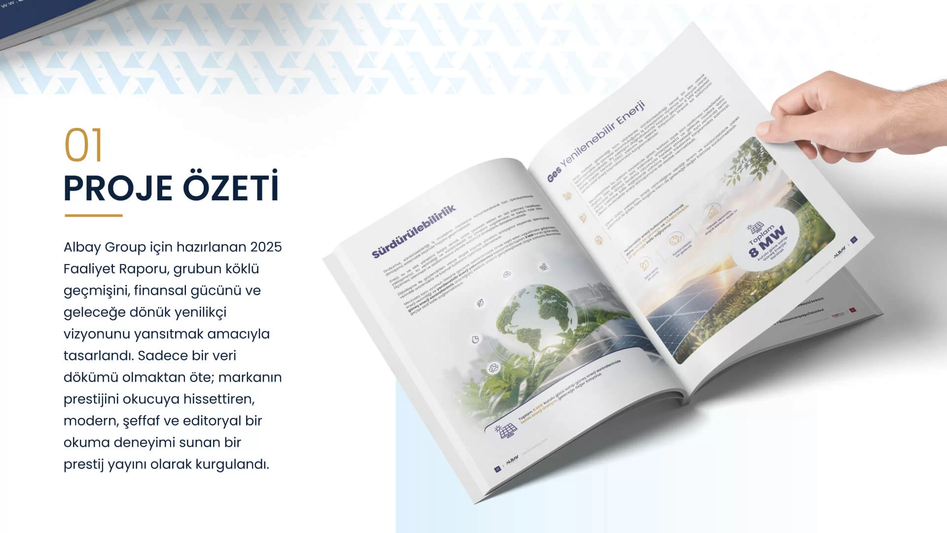 Albay Group - 2025 Faaliyet Rapor Tasarımı